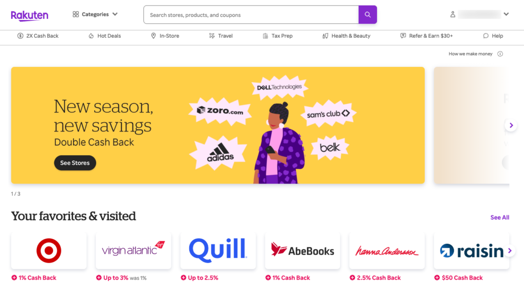 rakuten site