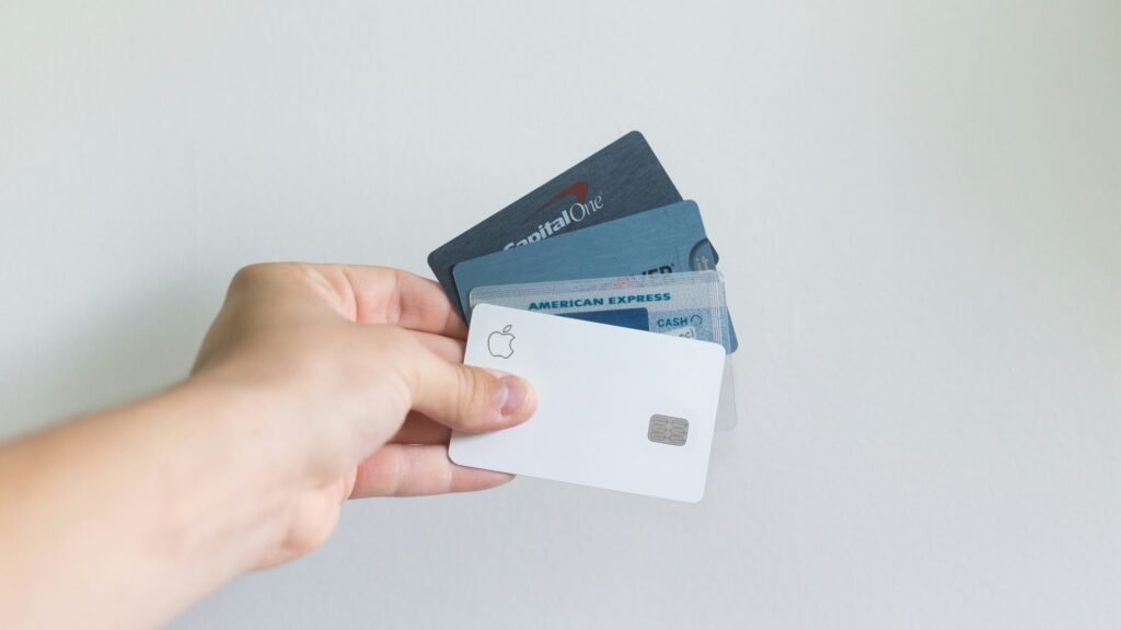 Handful of credit cards