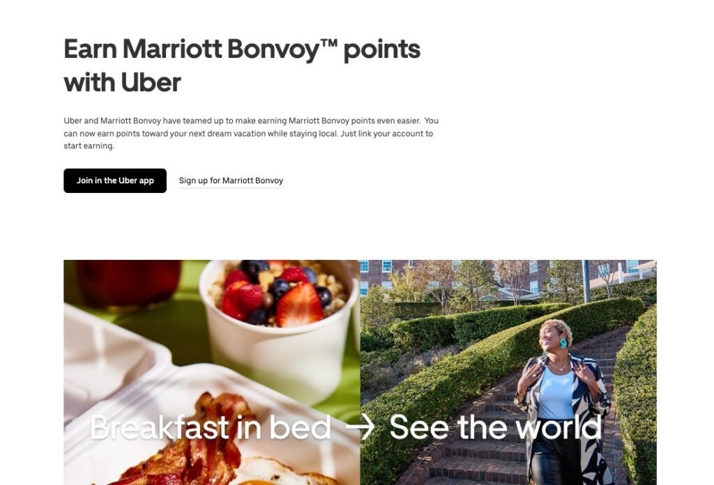 Uber Marriott Bonvoy partnership